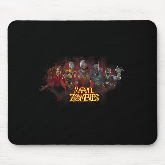 Mousepad Animation Zombies Undead Heroes And Villains  (Frente)