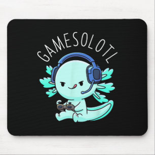 Mousepad Anime De Jogador Axolotl Oferece Meninas Kawaii
