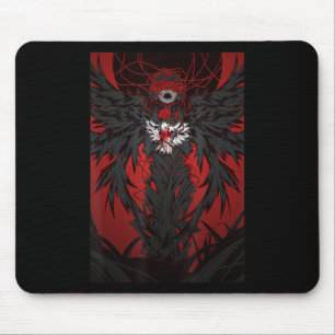 Mousepad Anime Horror Estética Assustadora Garota Assustado