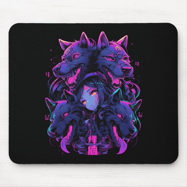 Mousepad Anime Manga Cyberpunk Aestética Techwear Harajuku (Frente)