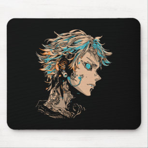 Mousepad Anime Manga Motif Blue-eye Illustration Anime