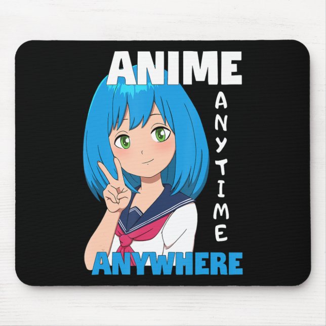 Mousepad Anime qualquer hora em qualquer lugar (Frente)