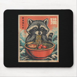 Mousepad Anime Raccoon Ramen Japonês Funny Kawaii Gift Men