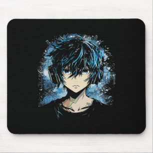 Mousepad Anime Trabalho de arte do Fone de Ouvido do Anime 