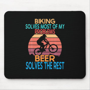 Mousepad Aniversário Da Cerveja E Da Bicicleta