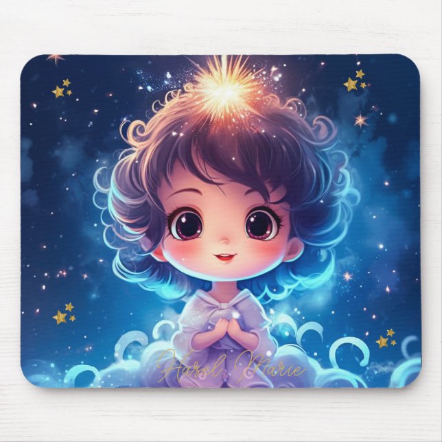 Mousepad Aniversário da Pequena Princesa Estrelada Twinkle (Frente)