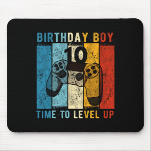 Mousepad Aniversário De 10 Anos Menino De 10 Vezes Para Alc