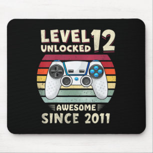 Mousepad Aniversário de 11 anos do menino gamer engraçado d