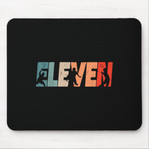 Mousepad Aniversário de 11 anos Retro Badminton Menino de 1