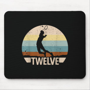 Mousepad Aniversário de 12 anos Badminton 12 Anos Badminton