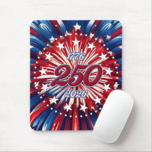 Mousepad Aniversário de 250 anos da América 1776-2026 Fogos