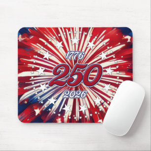 Mousepad Aniversário de 250 anos da América 1776-2026 Fogos