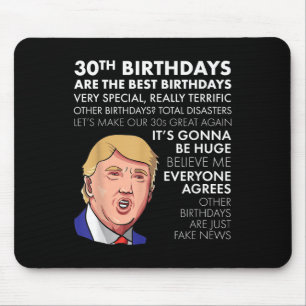 Mousepad aniversário de 30 anos De Presente Engraçado Camis