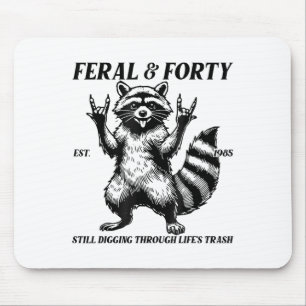 Mousepad Aniversário de 40 anos Funny Est 1985 Feral &