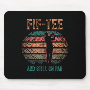 Mousepad Aniversário de 50 anos engraçado de golfe Golfe Pu