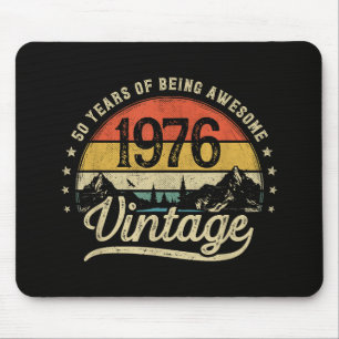Mousepad Aniversário de 50 anos Vintage 1976