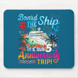 Mousepad Aniversário de 5 anos de casamento do marido e da 