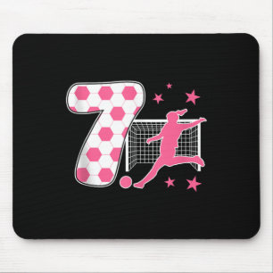 Mousepad Aniversário de 7 Anos Amante de Futebol Tema de Fu