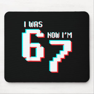 Mousepad Aniversário de 7 Anos Crianças Era 6 Agora Eu Sou