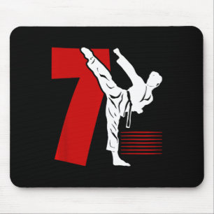 Mousepad Aniversário de 7 anos de Karatê Infantil 7 Anos de