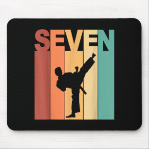 Mousepad Aniversário de 7 anos Tema de Karate Taekwondo 7 A