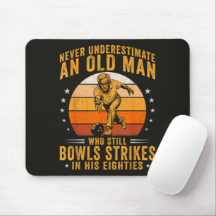 Mousepad Aniversário de 80 anos do Vovô de Boliche