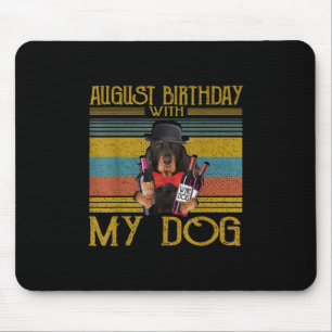 Mousepad Aniversário De Agosto Com Meu Gordon Setter Dog 20