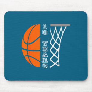 Mousepad Aniversário de basquete infantil para meninos de 1