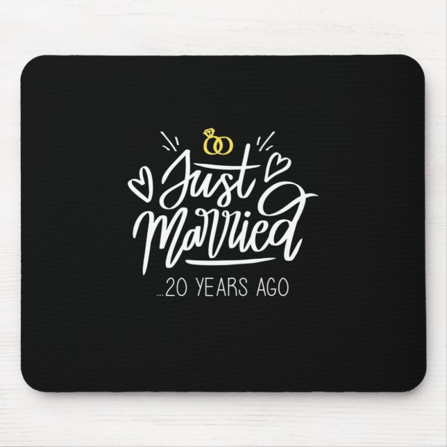 Mousepad Aniversário de Casamento de 20 (Frente)