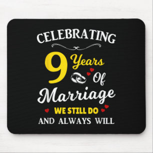 Mousepad Aniversário de Casamento do 9º Ano