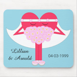 Mousepad Aniversário de Casamento do Coração