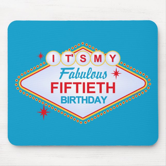 Mousepad Aniversário de Las Vegas 50th (Frente)