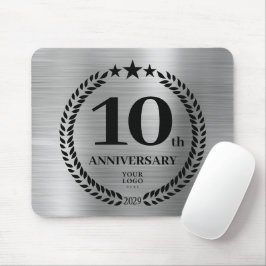 Mousepad Aniversário de negócios do Silver 10º