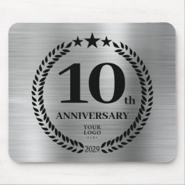 Mousepad Aniversário de negócios do Silver 10º