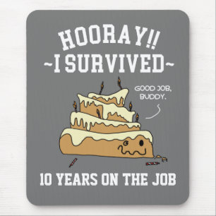 Mousepad Aniversário de Trabalho Engraçado Apreciação ao Fu