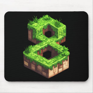Mousepad Aniversário Divertido de 8 anos Número 8 Video Gam