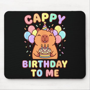 Mousepad Aniversário do capivara para mim aniversário do ca