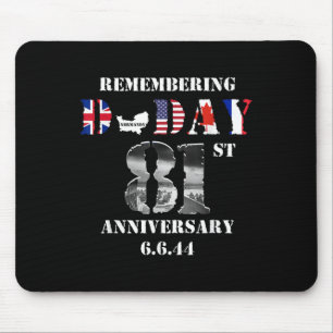 Mousepad Aniversário Do Dia D 1944 Junho 6 Wwii Memoria