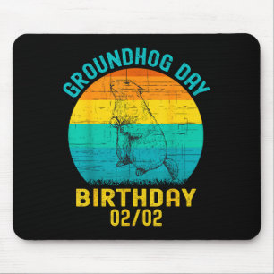 Mousepad Aniversário do Dia da Marmota 2 de Fevereiro Anive