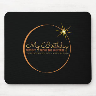 Mousepad Aniversário do Eclipse Solar 2024 de abril 8 Total