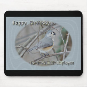 Mousepad Aniversário do Funcionário com Valor de Titmouse T