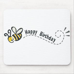 Mousepad Aniversário feliz da abelha!