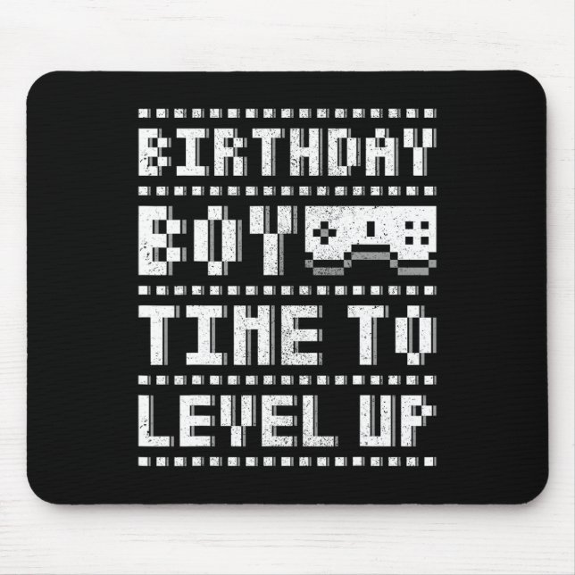 Mousepad Aniversário Hora De Aproximar Jogo De Vídeo Para A (Frente)