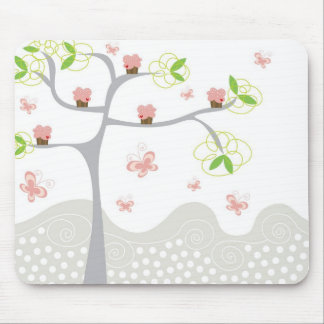 Mousepad Aniversário lunático do doce das borboletas da