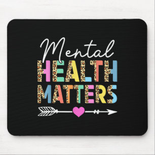 Mousepad Aniversário Natal Leopard Mental Health S Awarene