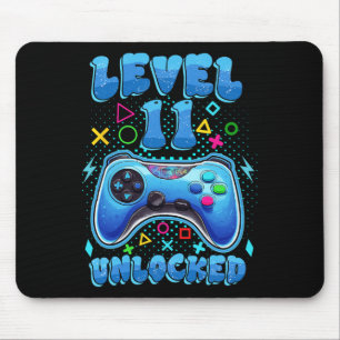 Mousepad Aniversário nível 11 Jogador de Vídeo Desbloqueado