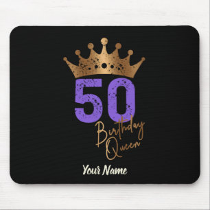 Mousepad Aniversário Rainha 50 para a coroa de 50 anos