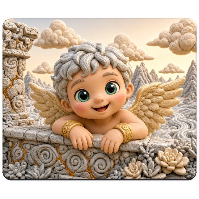 Mousepad Anjo Bebê Fofo, Mitológico (Criador carregado)