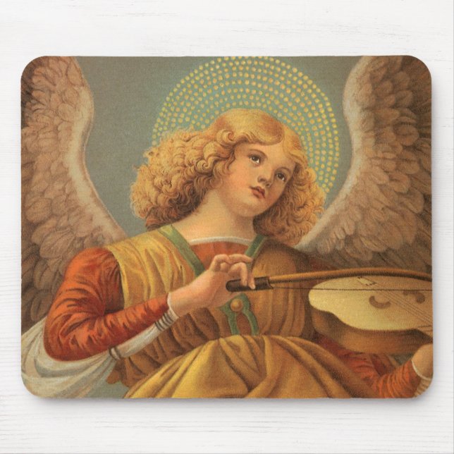 Mousepad Anjo da Renascença Tocando Violino Melozzo da Forl (Frente)