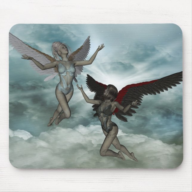 Mousepad Anjo de claro e da escuridão (Frente)